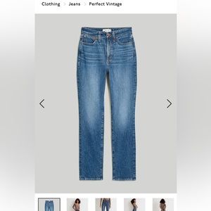 Madewell Perfect Vintage Jeans NWT